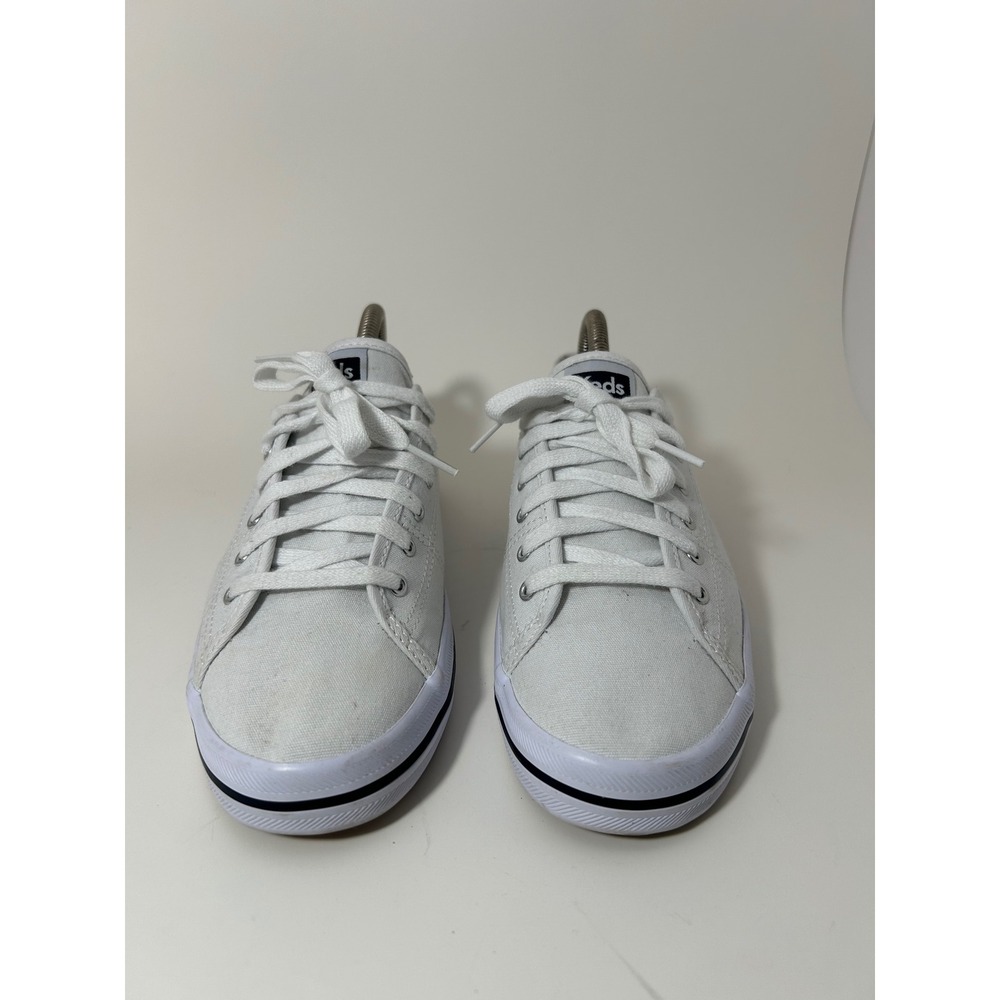 Keds Kickstart Womens White Canvas Low Top Sneakers‎ WF54682 Size 8